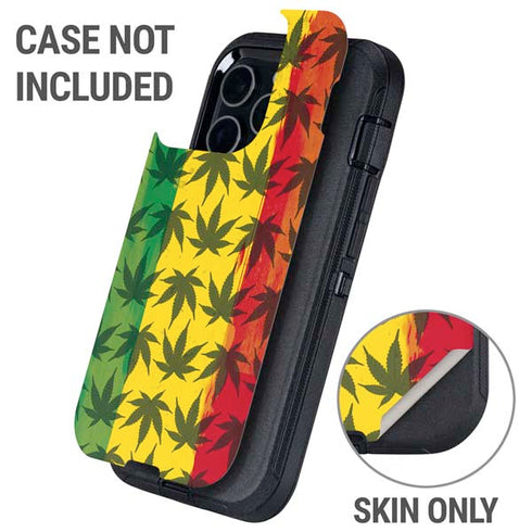 Marijuana Rasta Pattern Otterbox Defender iPhone Skin