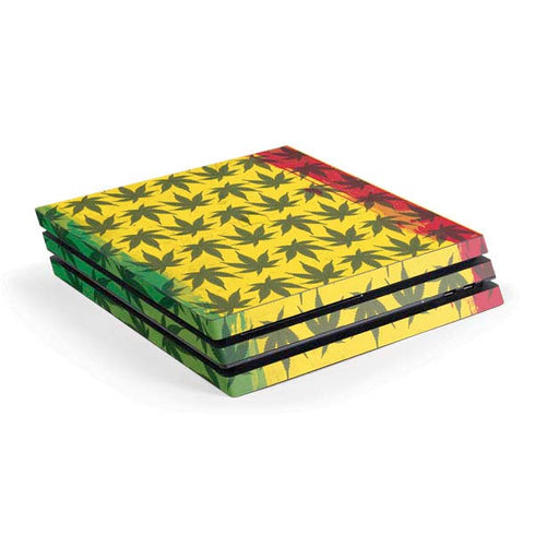 Marijuana Rasta Pattern PlayStation PS4 Skins