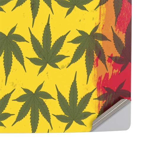Marijuana Rasta Pattern PS5 Pro Console Skin