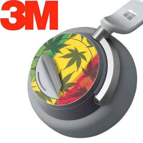 Marijuana Rasta Pattern Surface Headphones Skin