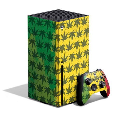 Marijuana Rasta Pattern Xbox Series X Skins