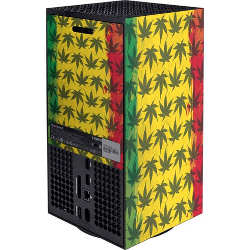 Marijuana Rasta Pattern XBox Series X Digital Edition Bundle Skin