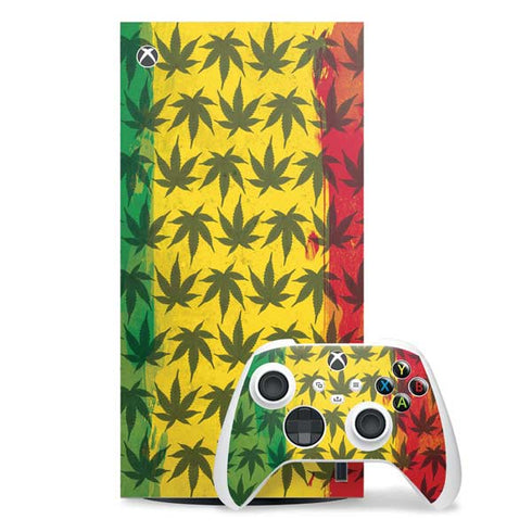 Marijuana Rasta Pattern Xbox Series X Skins
