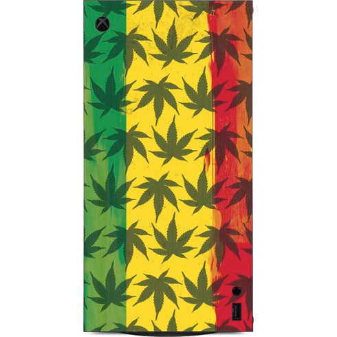 Marijuana Rasta Pattern XBox Series X Digital Edition Console Skin