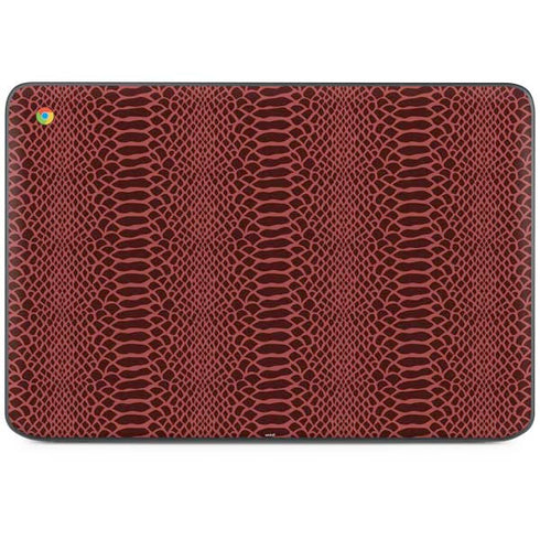 Marsala Snake Skin HP Chromebook Skin