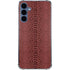 Marsala Snake Skin Galaxy A55 5G Clear Case