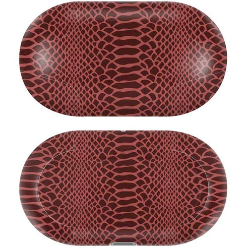 Marsala Snake Skin Galaxy Buds Plus Skin