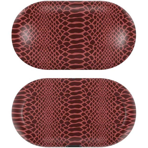 Marsala Snake Skin Galaxy Buds Skin