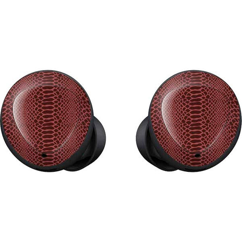 Marsala Snake Skin Galaxy Buds Skin