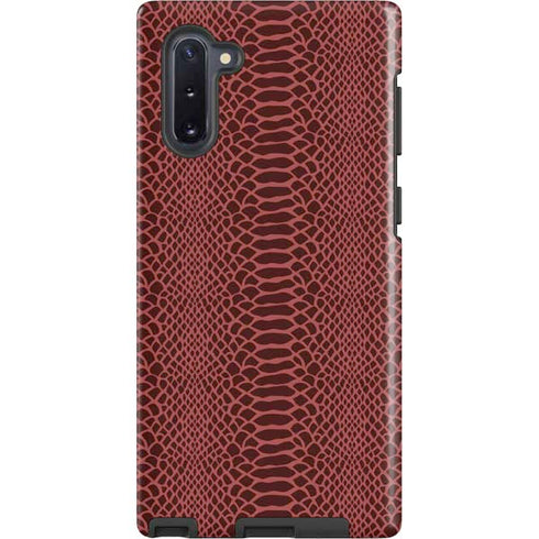 Marsala Snake Skin Galaxy Cases