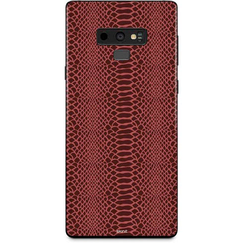 Marsala Snake Skin Galaxy Note 9 Skin