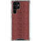 Marsala Snake Skin Galaxy S23 Ultra Clear Case