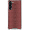 Marsala Snake Skin Galaxy S24 FE Clear Case