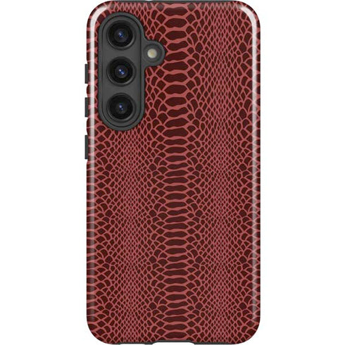 Marsala Snake Skin Galaxy S25 Impact Case