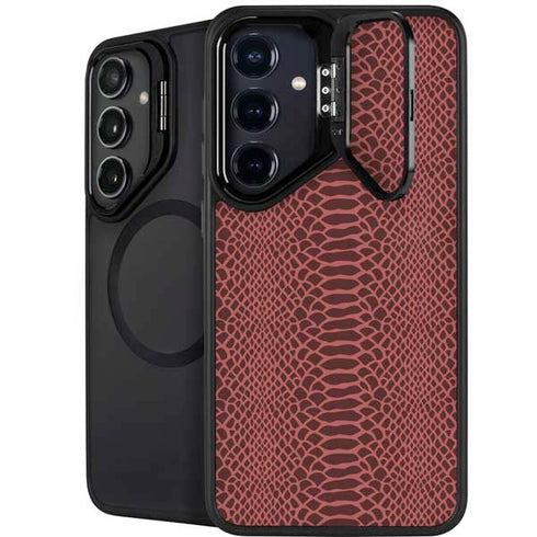 Marsala Snake Skin Galaxy S25 Kickstand Case