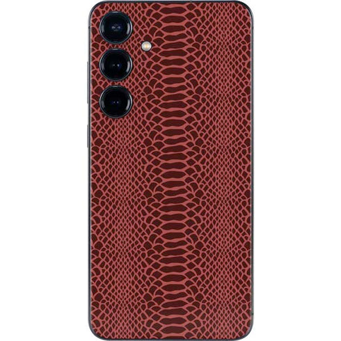 Marsala Snake Skin Galaxy S24 Plus Skin