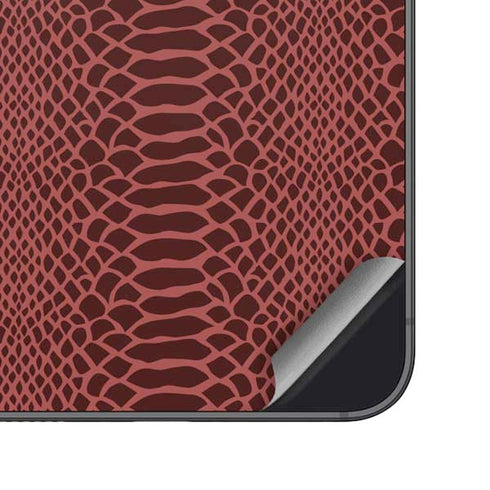 Marsala Snake Skin Galaxy S25 Plus Skin