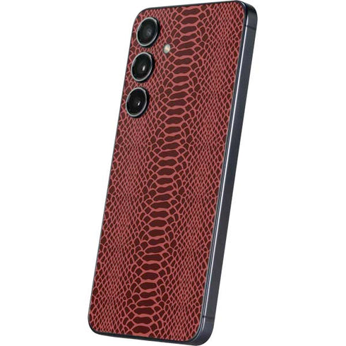 Marsala Snake Skin Galaxy S24 Skin