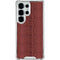 Marsala Snake Skin Galaxy S25 Ultra Clear Case