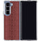 Marsala Snake Skin Galaxy Z Fold5 5G Clear Case