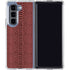 Marsala Snake Skin Galaxy Z Fold5 5G Clear Case