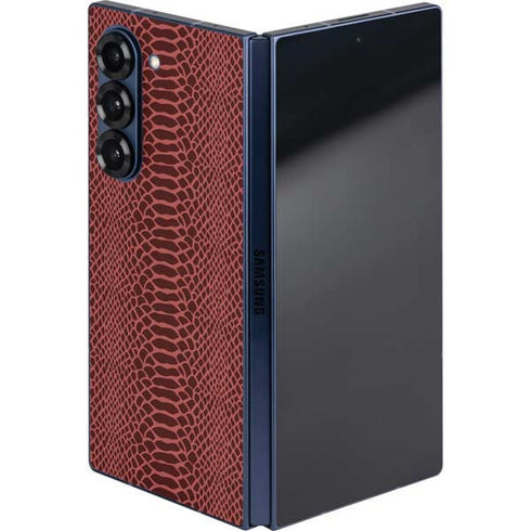 Marsala Snake Skin Galaxy Z Fold6 Skin