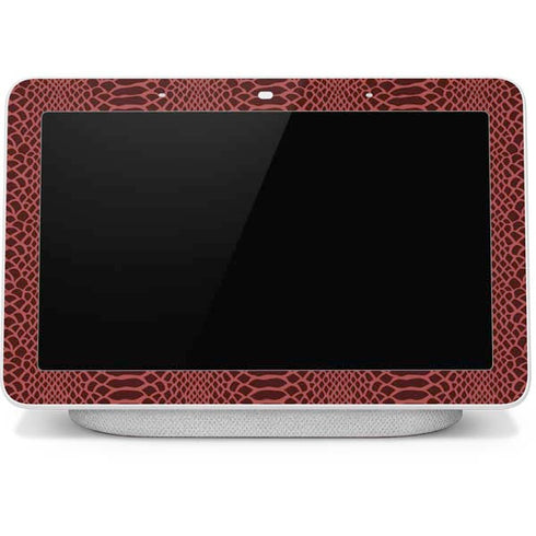 Marsala Snake Skin Google Home Hub Skin