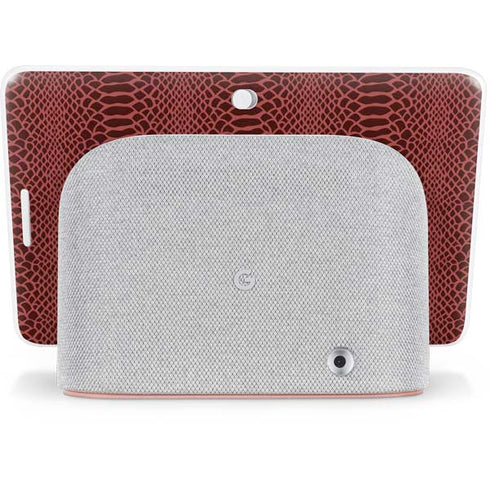 Marsala Snake Skin Google Home Hub Skin