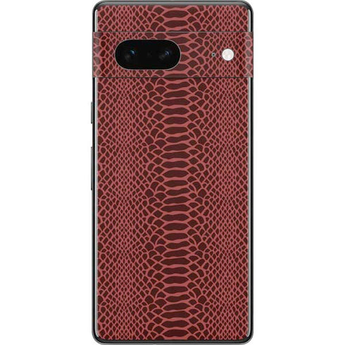 Marsala Snake Skin Pixel Skins