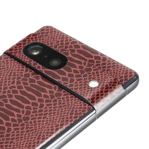 Marsala Snake Skin Pixel Skins