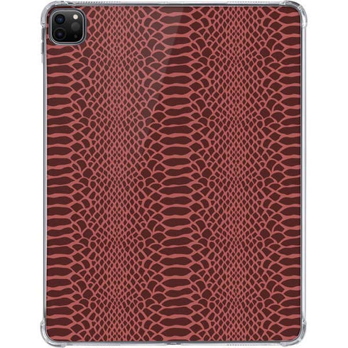 Marsala Snake Skin iPad Pro 11in (2024) Clear Case