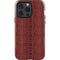 Marsala Snake Skin iPhone 15 Pro Impact Case