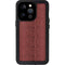 Marsala Snake Skin iPhone 15 Pro Waterproof Case