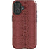 Marsala Snake Skin iPhone 16 Impact Case