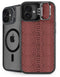 Marsala Snake Skin iPhone 16 Kickstand Case