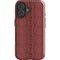 Marsala Snake Skin iPhone 16 Plus Impact Case