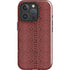 Marsala Snake Skin iPhone 16 Pro Impact Case