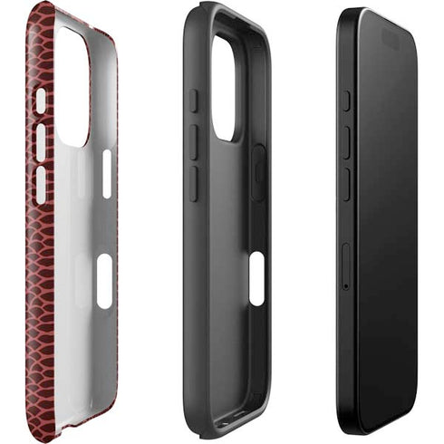 Marsala Snake Skin iPhone 16 Pro Impact Case