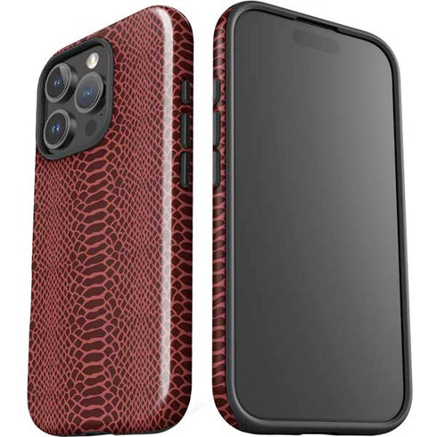 Marsala Snake Skin iPhone 16 Pro Impact Case