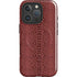 Marsala Snake Skin iPhone 16 Pro Magsafe Impact Case