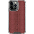 Marsala Snake Skin iPhone 16 Pro Max Clear Case