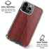 Marsala Snake Skin iPhone 16 Pro Max Clear Case