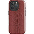 Marsala Snake Skin iPhone 16 Pro Max Magsafe Impact Case