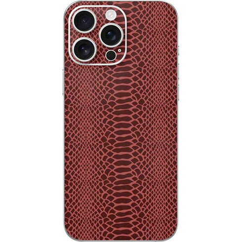 Marsala Snake Skin iPhone 16 Pro Max Skin