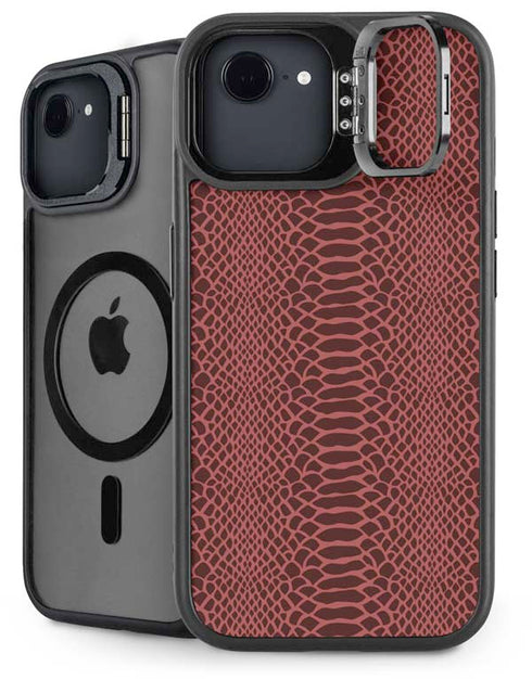 Marsala Snake Skin iPhone 16e Kickstand Case