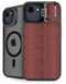Marsala Snake Skin iPhone 16e Kickstand Case