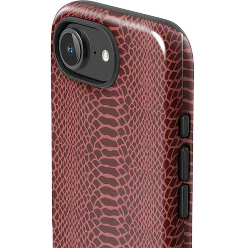 Marsala Snake Skin iPhone 16e Impact Case