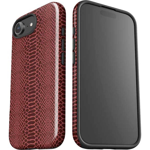 Marsala Snake Skin iPhone 16e Impact Case