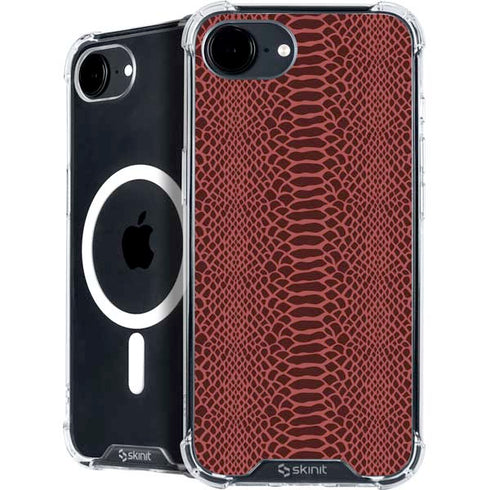 Marsala Snake Skin iPhone 16e MagSafe Case