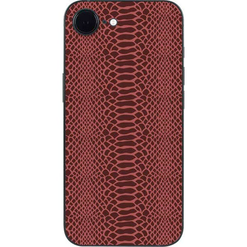Marsala Snake Skin iPhone 16e Skin